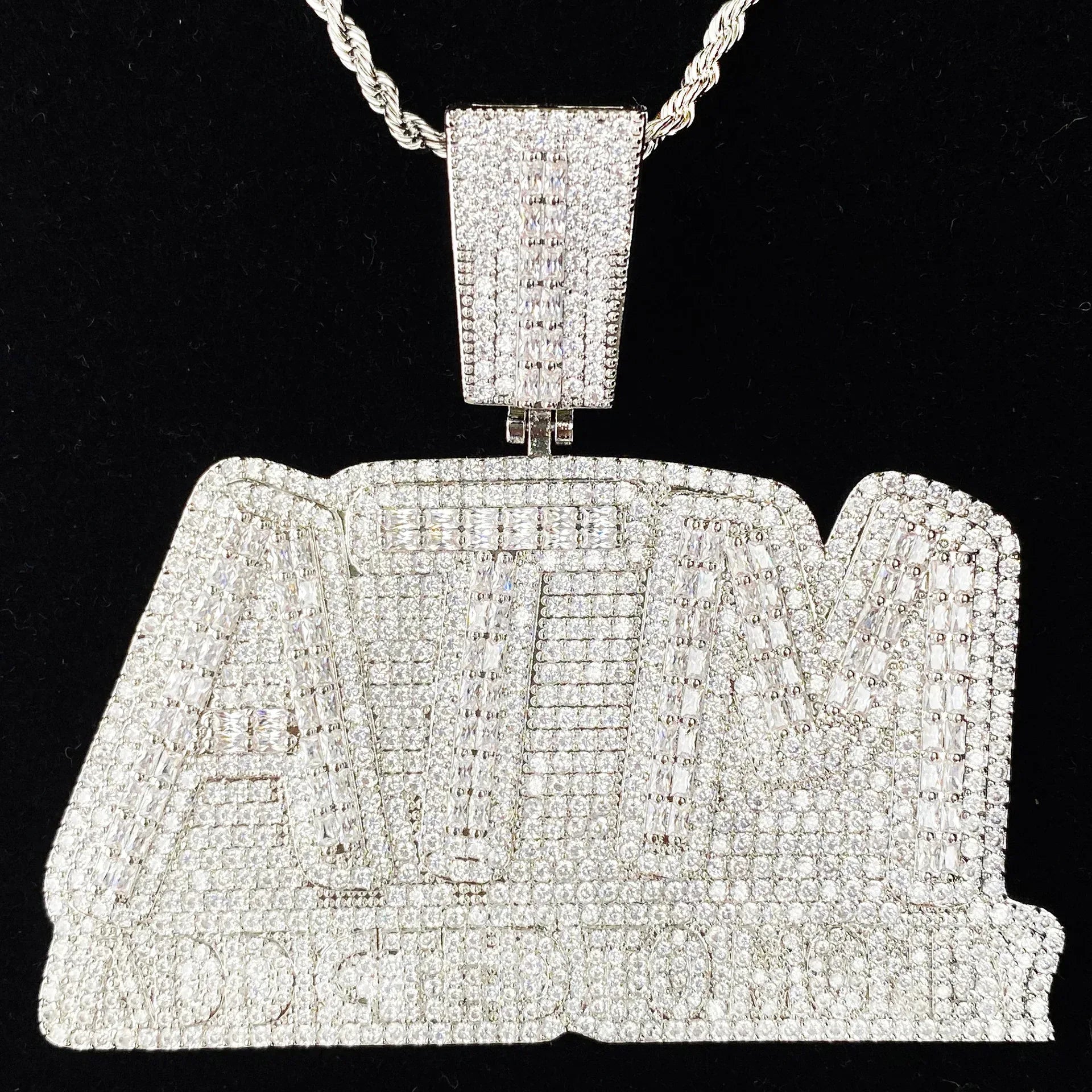 Women's "Addicted To Money" Necklace | Premium Copper CZ Cash Flow Jewelry - CaratixJewelry